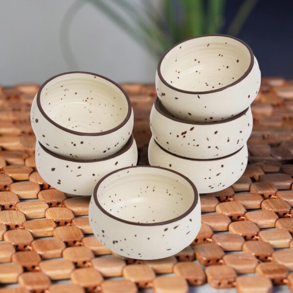 Eco-friendly hand-painted ceramic bowl set for family meals