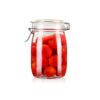 Transparent mason jars for spices and condiments storage