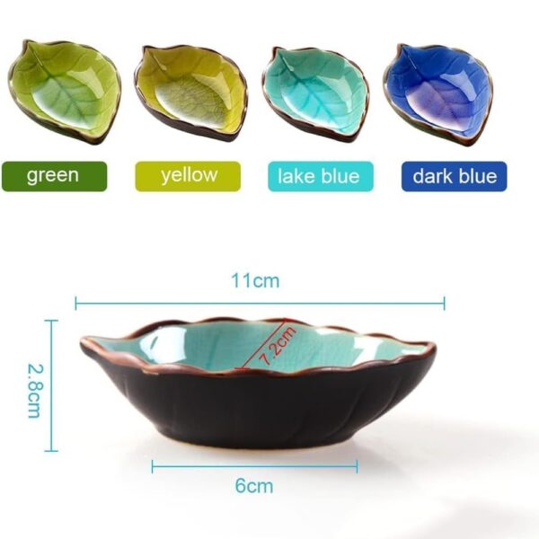 Modern ceramic leaf shaped bowl for chic serving ideas