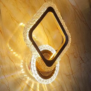Decorative golden LED wall-mounted light for contemporary home décor