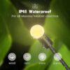 Waterproof solar garden lights outdoor with realistic firefly effect