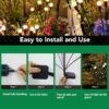 Solar powered firefly garden lamp with advanced panel technology