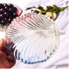 Modern stylish glass leaf dish for kitchen décor
