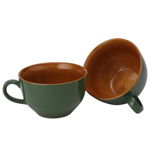 Elegant oversized mug for hot drinks and soups, kitchen essential