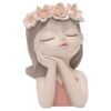 Elegant mini flowerpot with Girl-inspired design