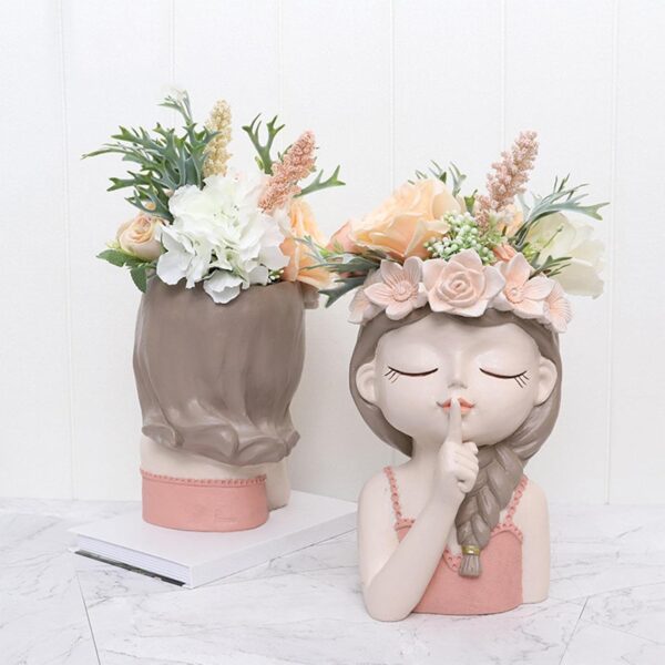 Cute flowerpot vase for cactus, herbs, and succulents