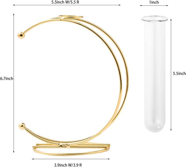 Premium gold flower vase for living room centerpiece