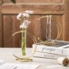 Luxury gold flower vase for table decoration
