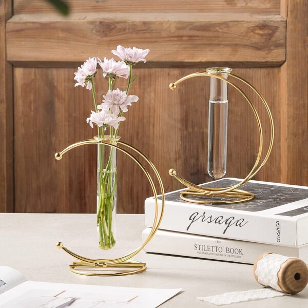 Luxury gold flower vase for table decoration