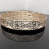Ornamental Gold Vanity Tray with Filigree Floral Detailing