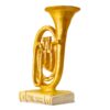 Unique saxophone statue gift idea for musicians and music lovers.