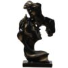 Elegant couple resin figurine showing love and affection