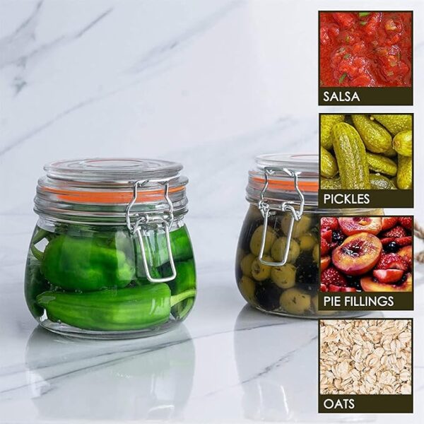 Reusable glass oatmeal container with leakproof silicone seal