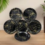 Melamine quarter plates round serving plate set for home dining