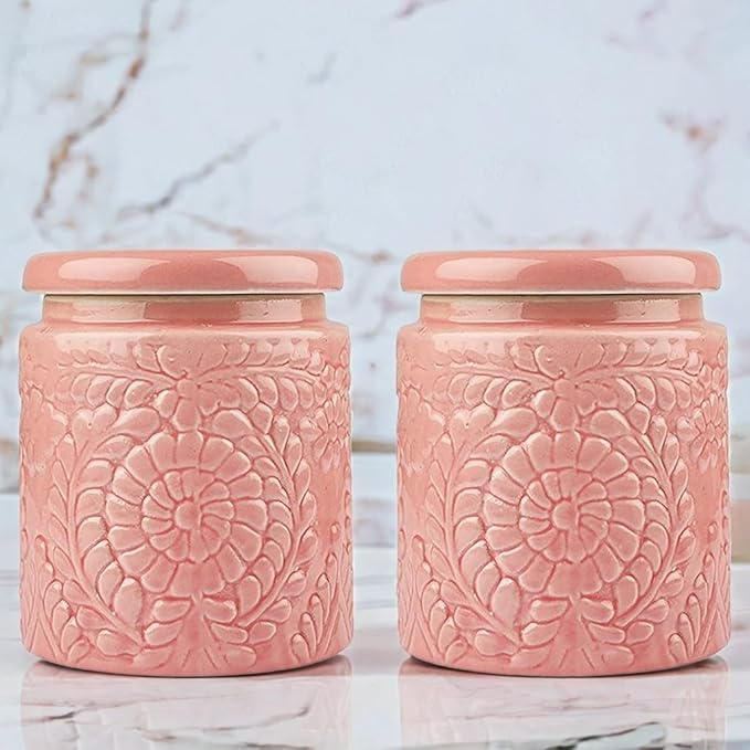 Ceramic Handmade Pickle Jar – Traditional Kitchen Storage Handmade ceramic pickle jar with traditional rustic finish