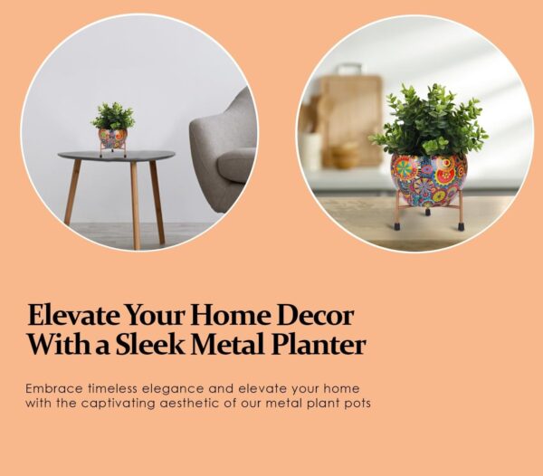 Antique-inspired Radiant Craft pot with strong metal base