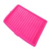 Kitchen sink mat in plastic with sloping design for easy drying
