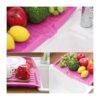 Lightweight plastic sloped mat for countertop water drainage