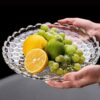 Bubble glass serving bowl for salads and desserts