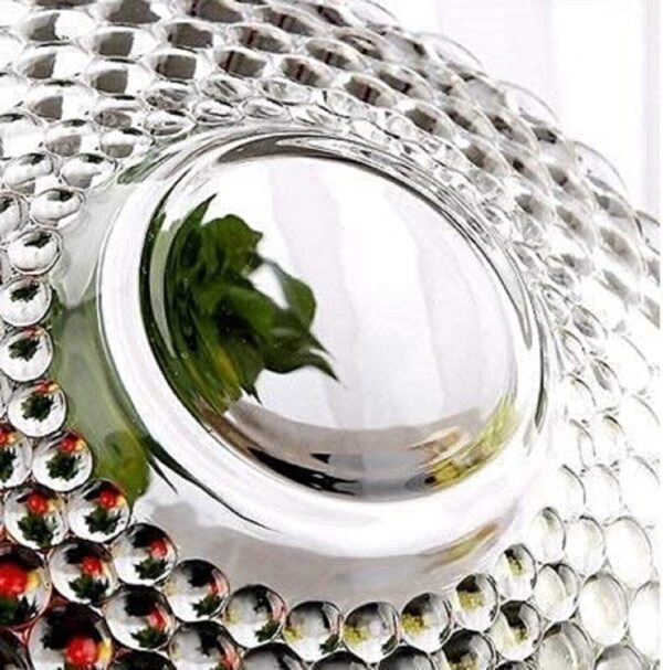 Stylish bubble crystal bowl for festive dining occasions