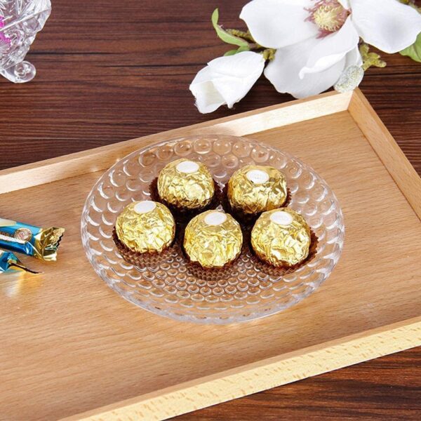 Elegant bubble textured crystal bowl