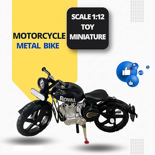 Collectible bullet bike statue – metal motorcycle model for shelves