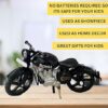 Handmade bullet bike scale model – rustic metal home décor accent