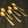 Gold plated table spoon for elegant dining