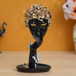 Elegant black face statue decorative showpiece