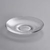 Premium transparent glass saucers for elegant dining