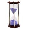 Classic Hourglass Wooden Brass Sandglass for Home Office Décor