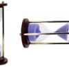 Rustic Wooden Brass Sandglass Timer – Perfect Home Decoration