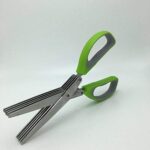 Multi-functional 5-layer stainless steel vegetable scissors for kitchen use