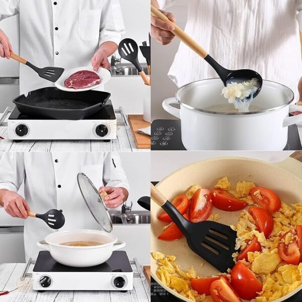 Stylish silicone spoon for modern kitchen setup