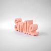 Minimalist peach smile tabletop decoration