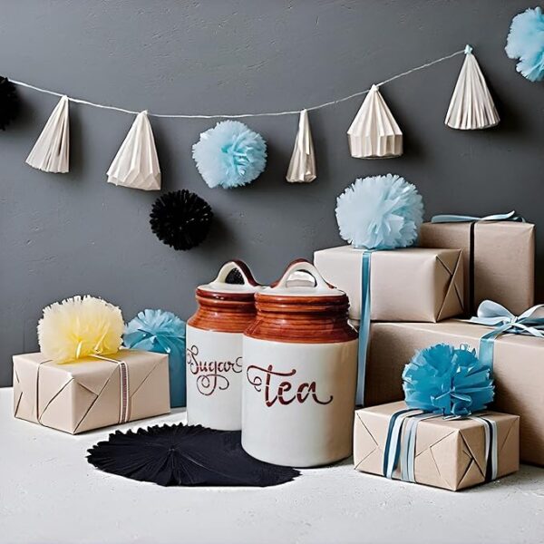 Eco-friendly ceramic canister set for kitchen organization