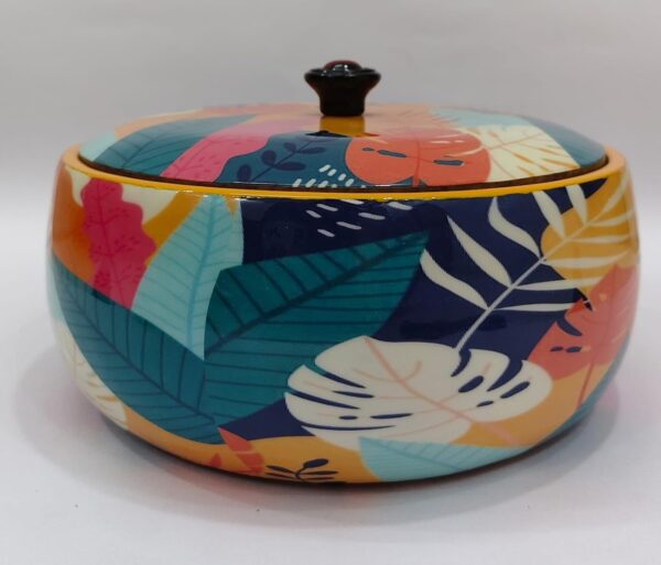 Handcrafted Solid Wood Tropical Casserole