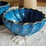 Handmade stoneware ceramic bowl for stylish food presentation