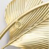 Luxury metal leaf wall hanging décor for living room and office