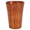 Handicraft wooden water glass with primitive natural wood finish