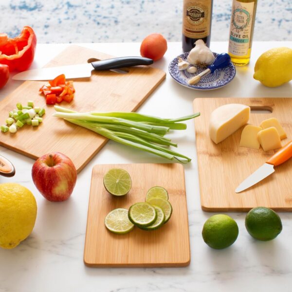Stylish bamboo cutting board for everyday cooking