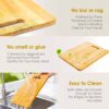Organic bamboo cutting board – natural and eco-friendly
