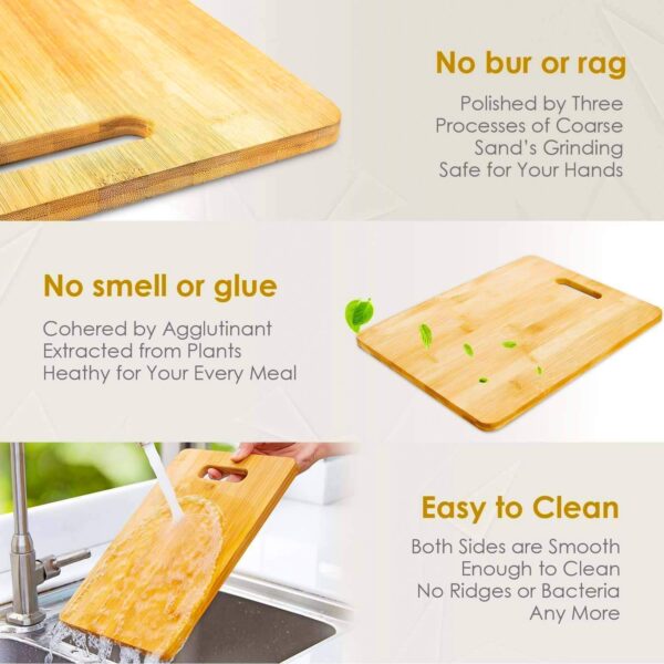 Organic bamboo cutting board – natural and eco-friendly
