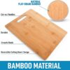 Premium organic bamboo chopping board for professional chefs