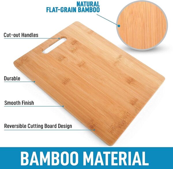 Premium organic bamboo chopping board for professional chefs