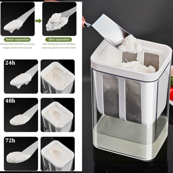 Kitchen tool for straining homemade yogurt easily