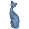 Handcrafted resin cat sculpture for stylish home and office décor