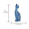 Handicraft resin cat showpiece with artistic modern design