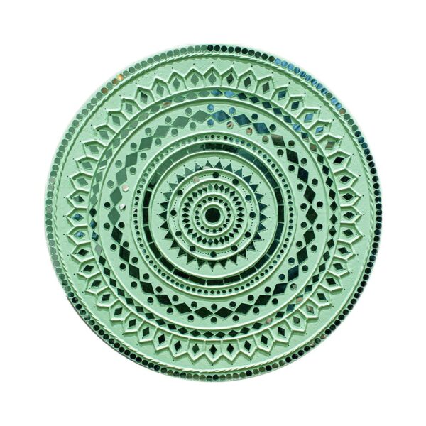 Elegant handmade mirror wall art reflecting modern home style