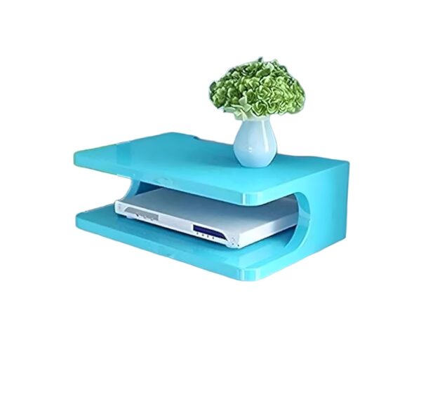 Floating boxed shelf stand for living room walls